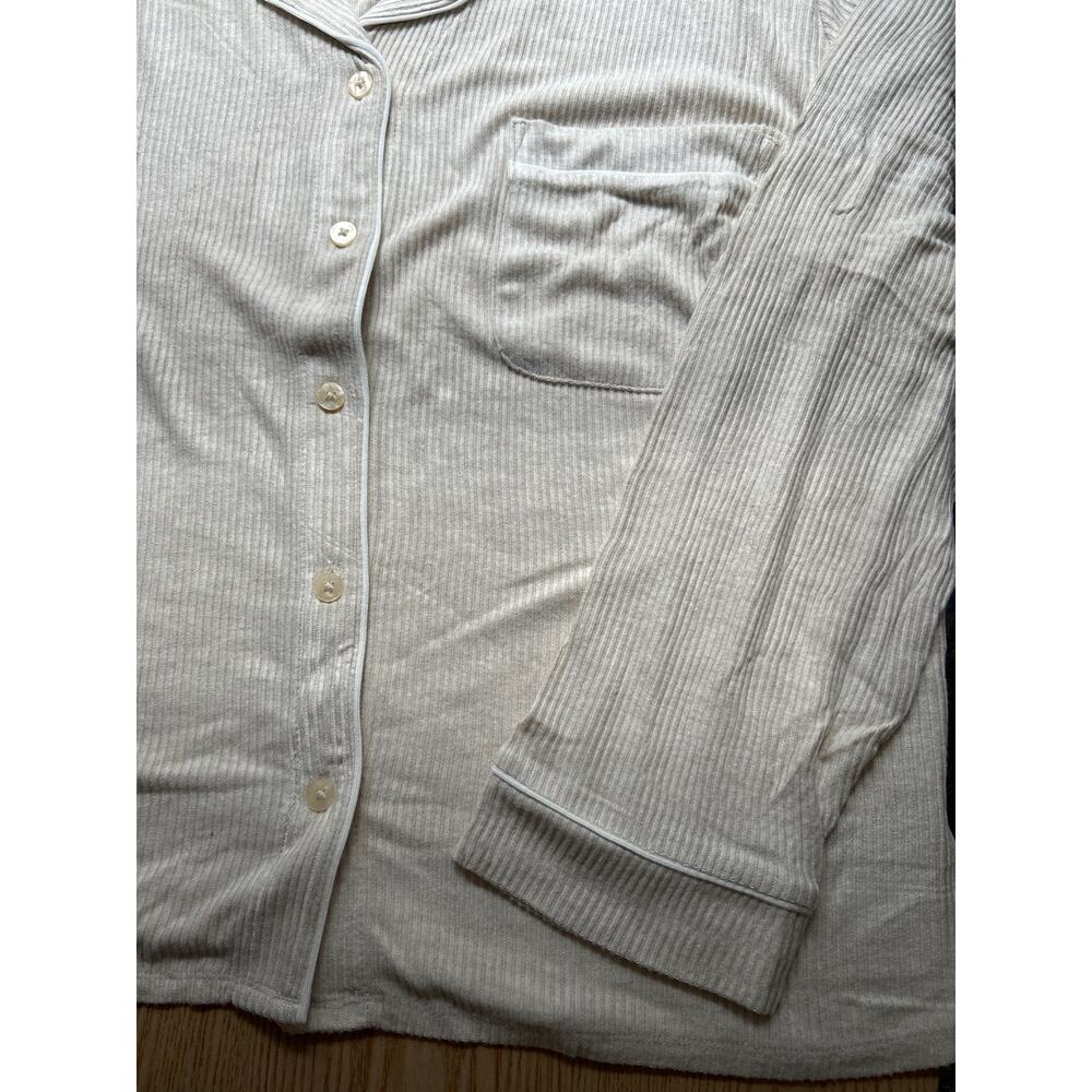 New Women's 2pc Auden Shirt & Pants Pajamas Rayon Spandex Stretchy Oatmeal 4X - Picture 6 of 9